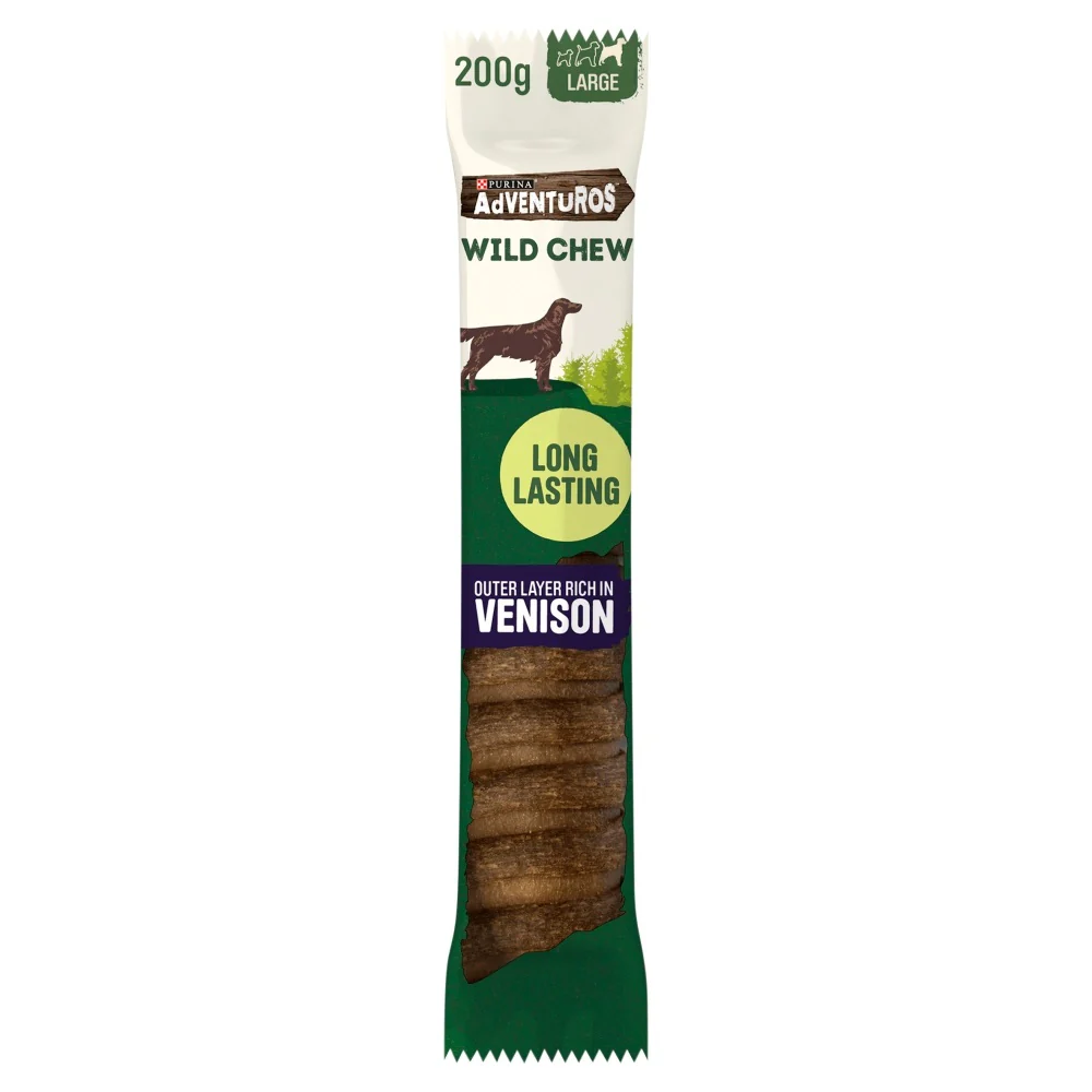 Adventuros Wild Chews Venison Large Dog Treats 200g x 4 Packs - Image 4