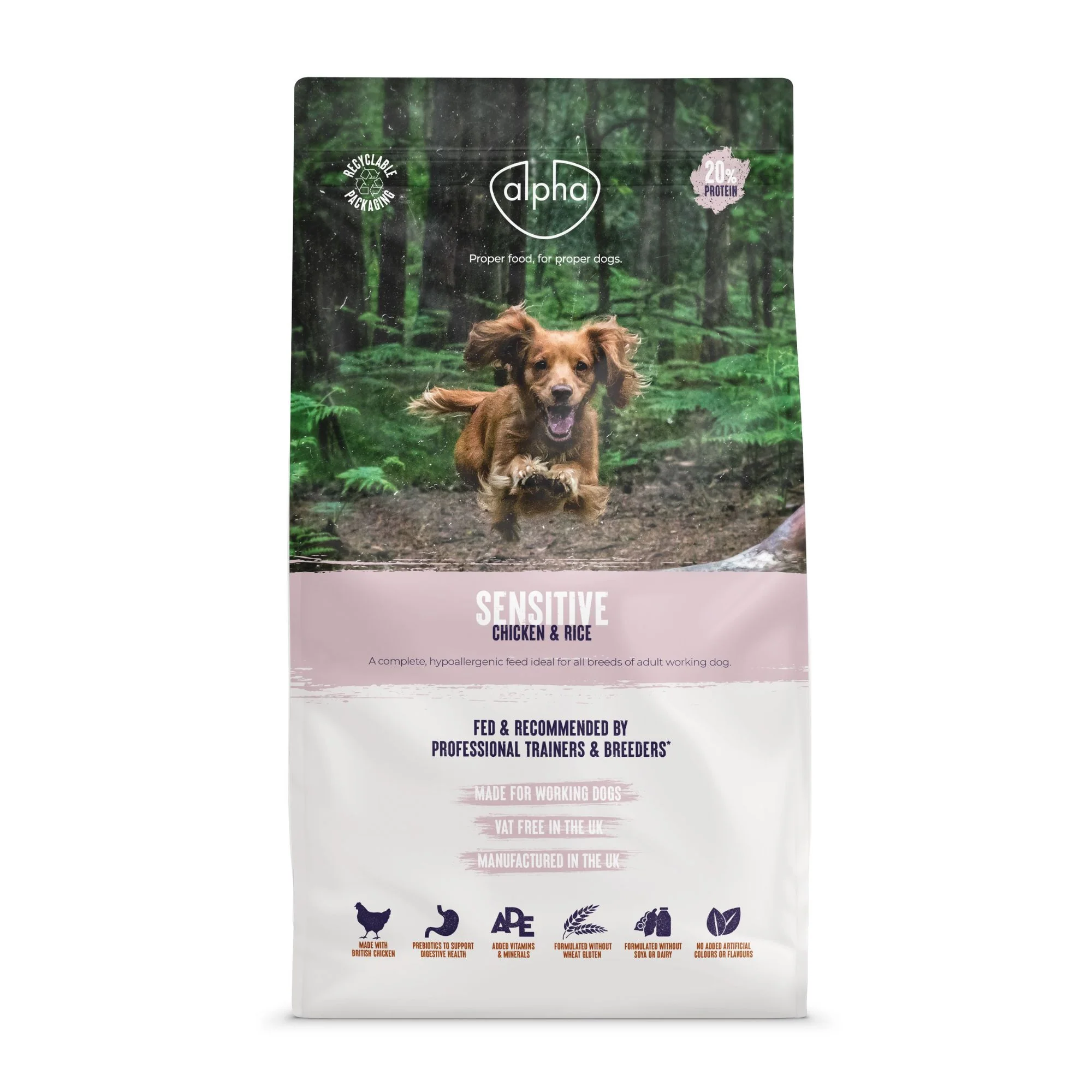 Alpha Sensitive with Chicken & Rice 4 x 3kg - Image 2