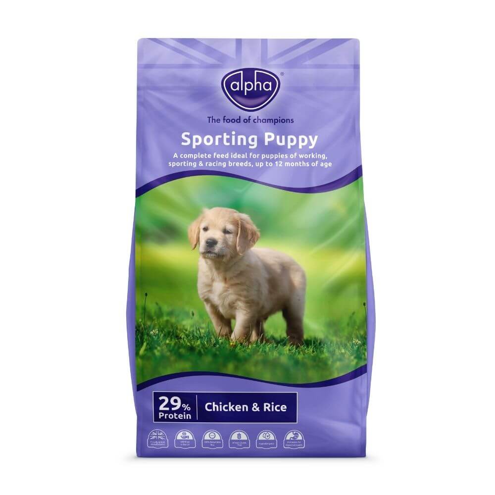 Alpha Sporting Puppy Chicken & Rice 29% Protein Food 15kg - Image 4