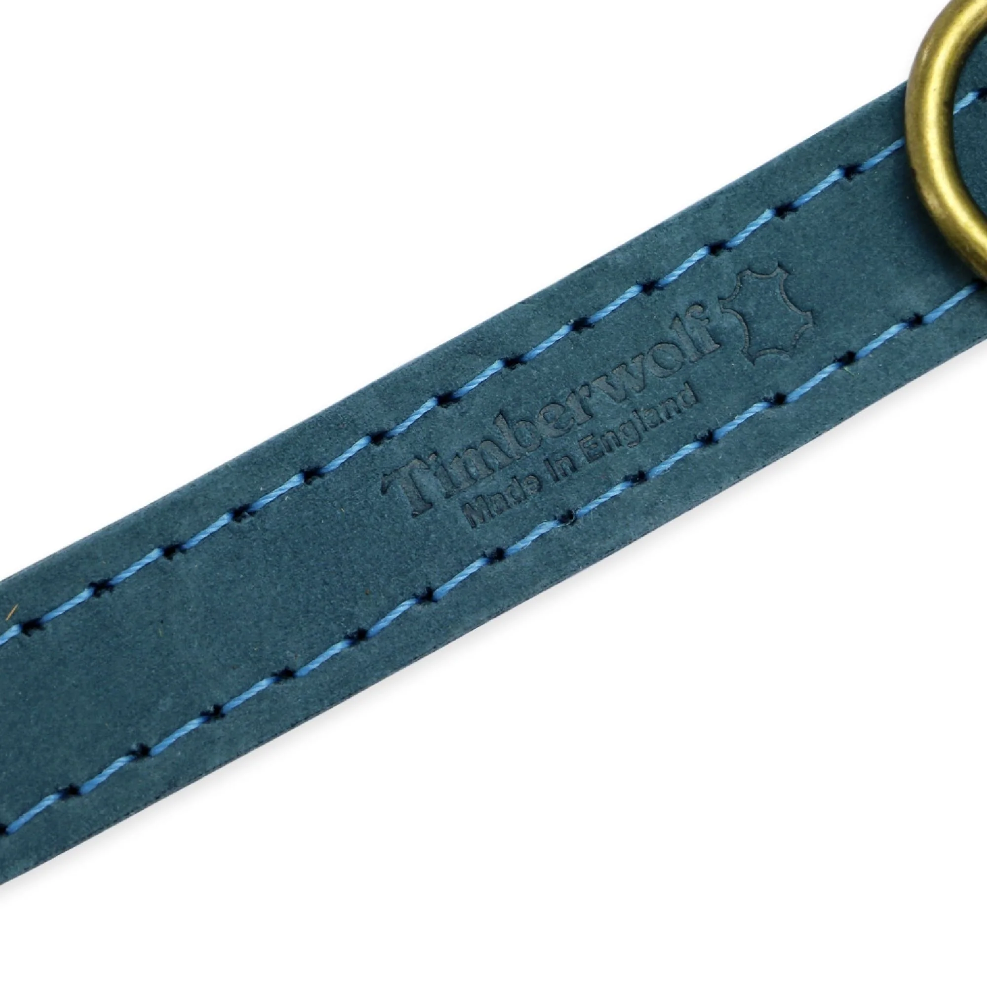 Ancol Heritage Collection Timberwolf Leather Dog Collar Blue - Image 3
