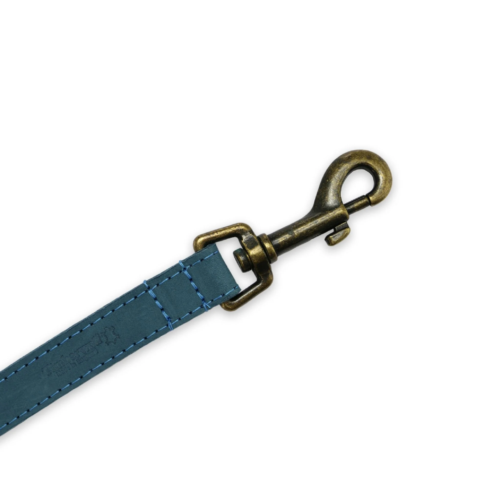 Ancol Heritage Collection Timberwolf Leather Dog Lead Blue - Image 4