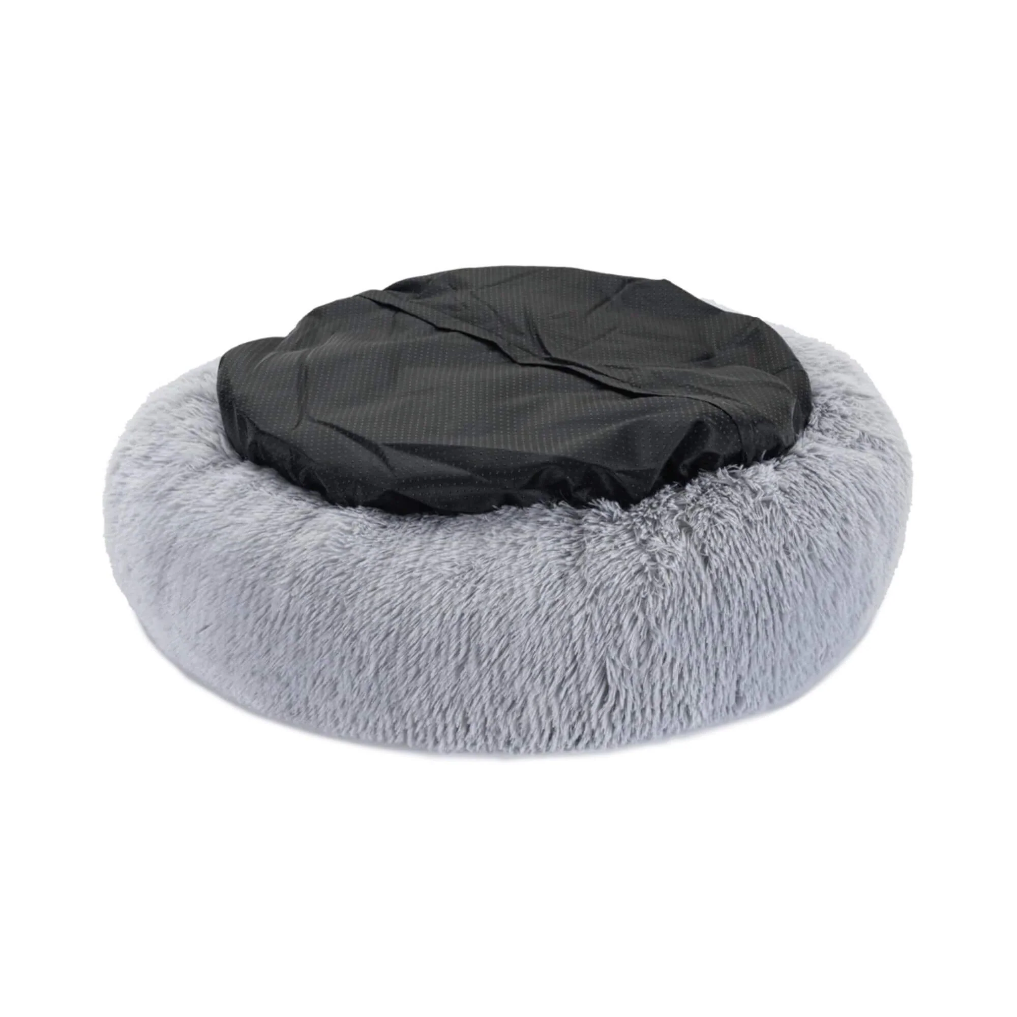 Baker & Bray Calming Donut Dog Bed - Light Grey - Image 6