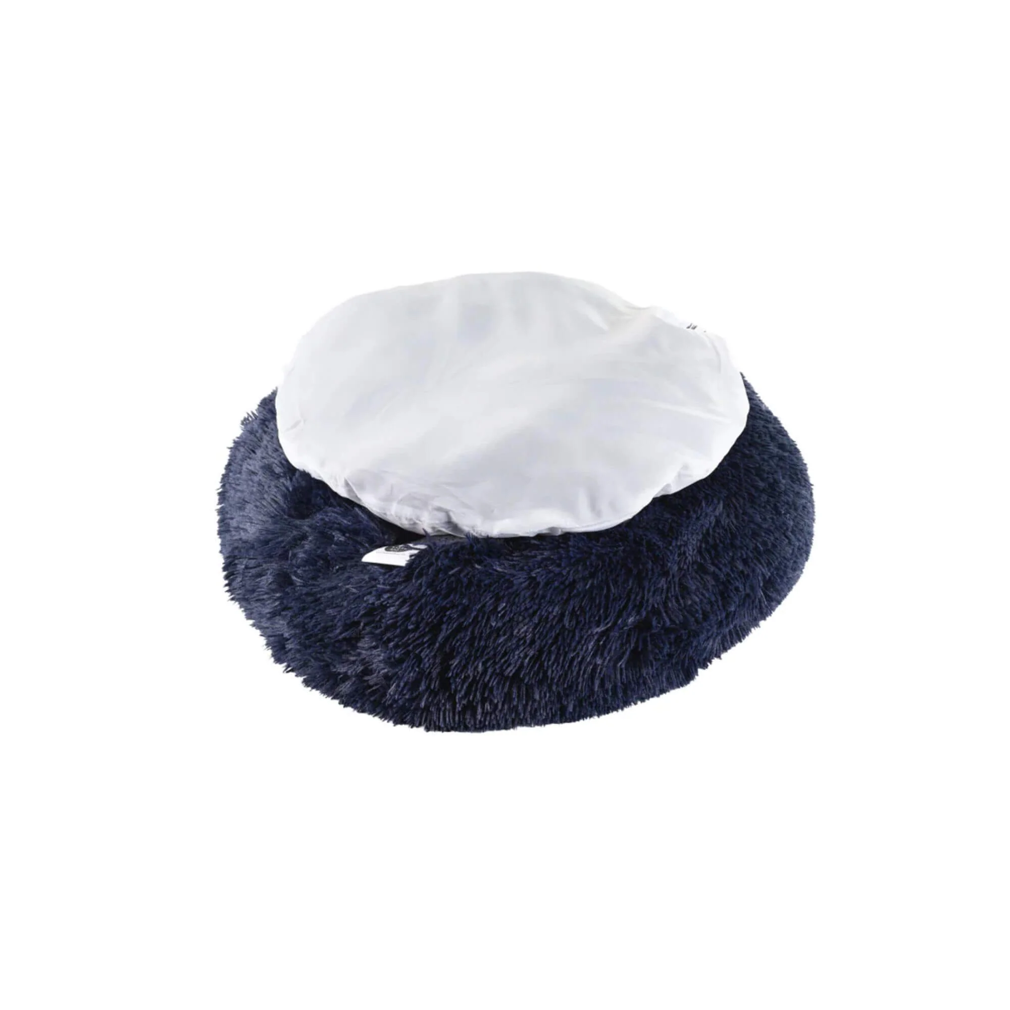 Baker & Bray Calming Donut Dog Bed - Navy Blue - Image 5