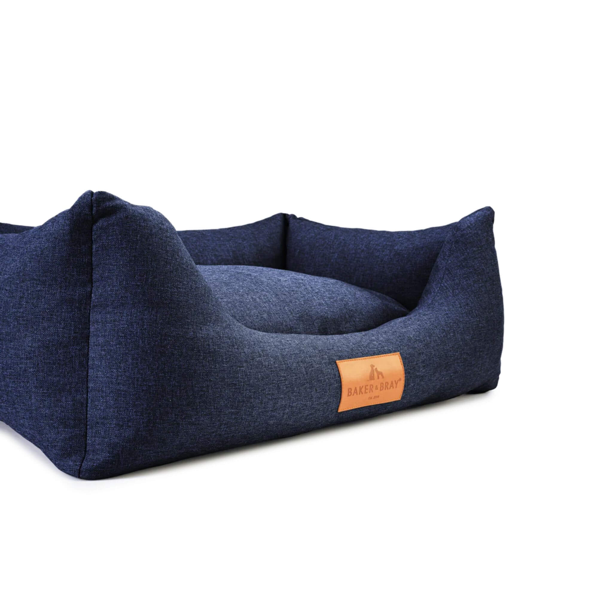 Baker & Bray Eco Luxe Orthopaedic Luxury Dog Bed - Navy Blue - Image 3