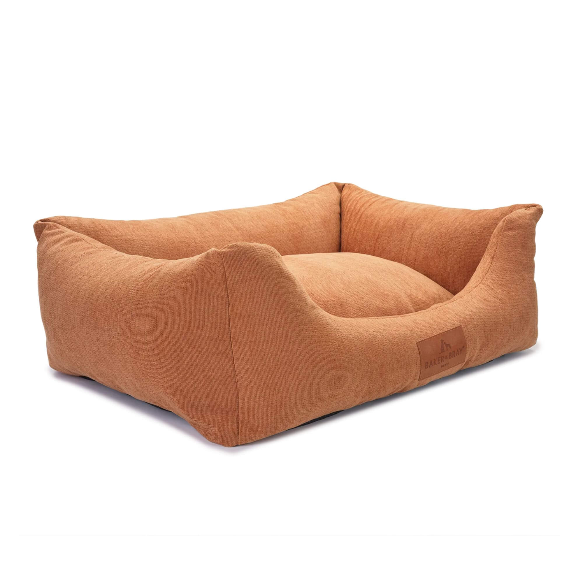 Baker & Bray Eco Luxe Orthopaedic Luxury Dog Bed - Peach Fuzz - Image 6