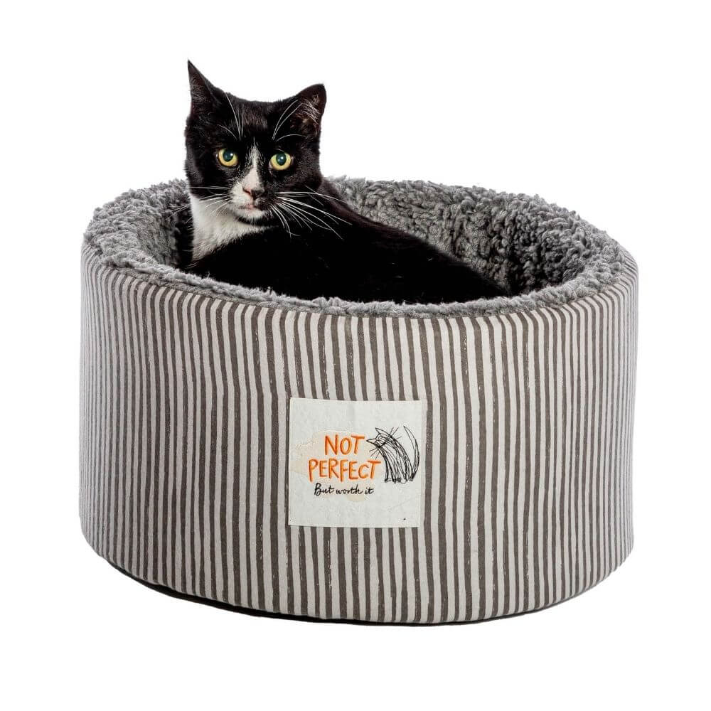 Battersea Snuggly Stripes Cat Cosy Bed - Image 3