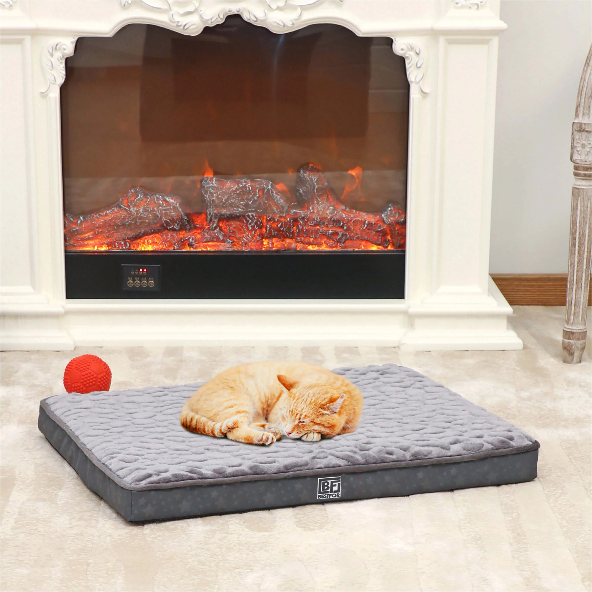 Bestfor Dog Bed with Charcoal Infused Eggcrate Memory Foam - Image 3