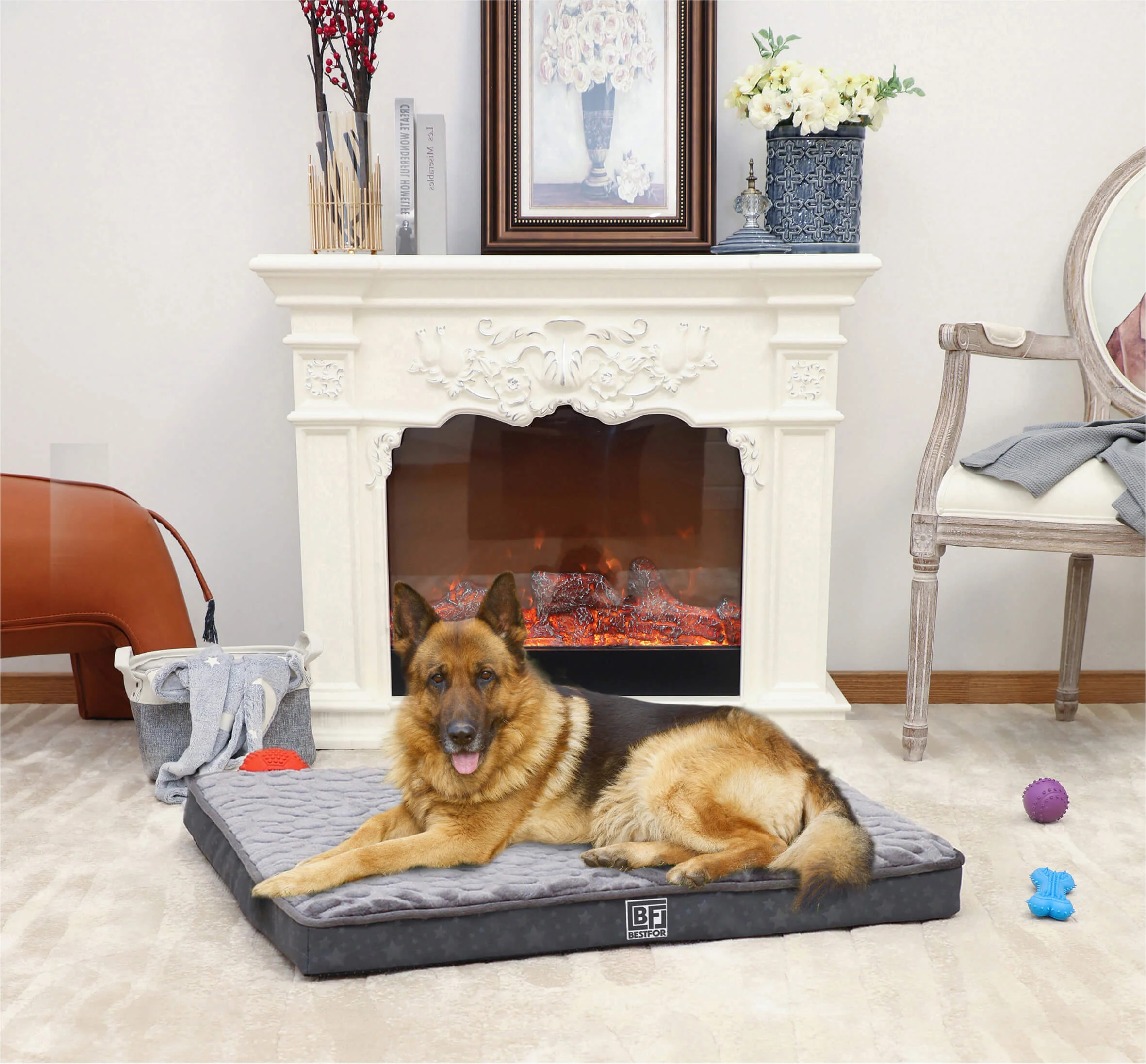 Bestfor Dog Bed with Charcoal Infused Eggcrate Memory Foam - Image 7