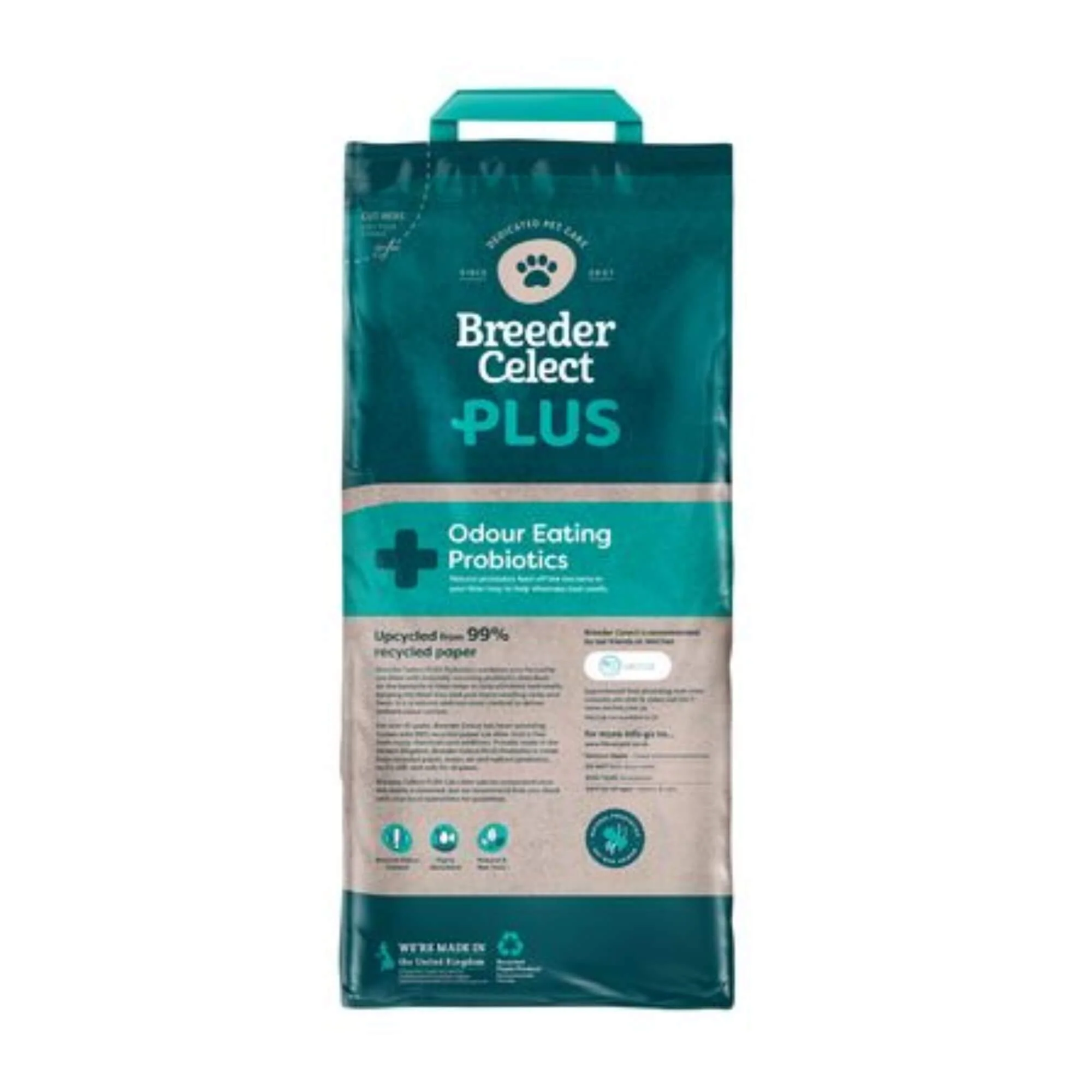Breeder Celect PLUS Probiotic Paper Cat Litter 25L - Image 2