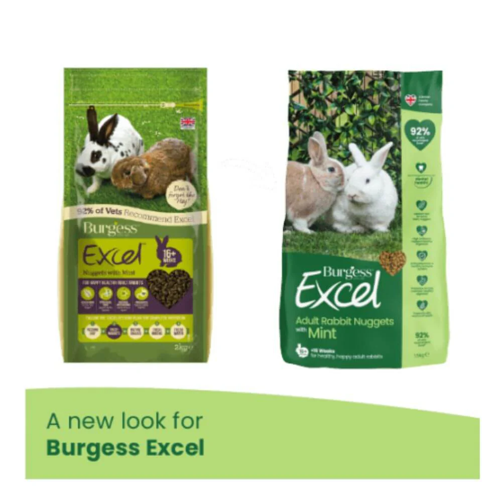 Burgess Excel Adult Rabbit Nuggets with Mint 4 x 1.5kg - Image 3