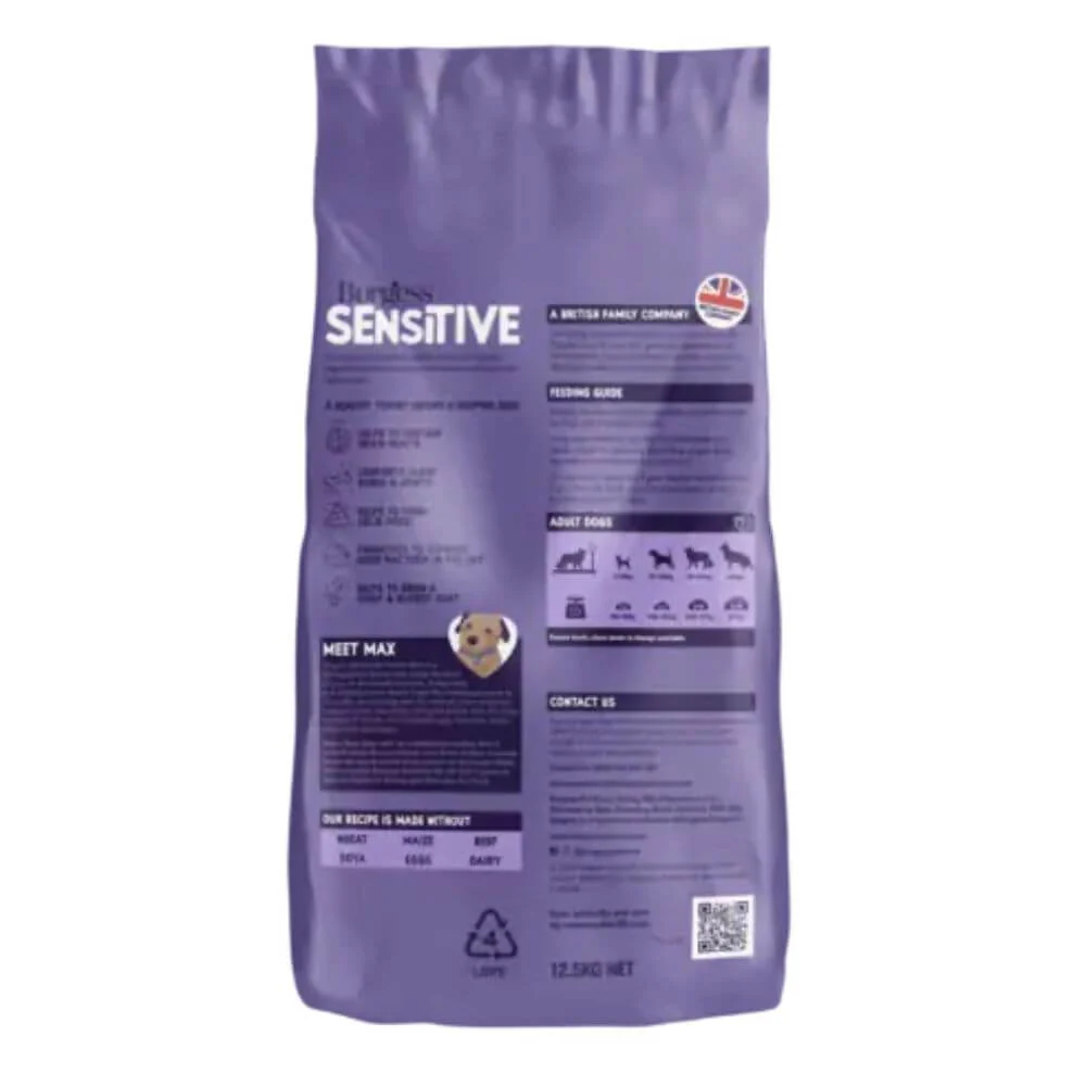Burgess Sensitive Senior 7+ Dog Food with Turkey 12.5kg - Image 4