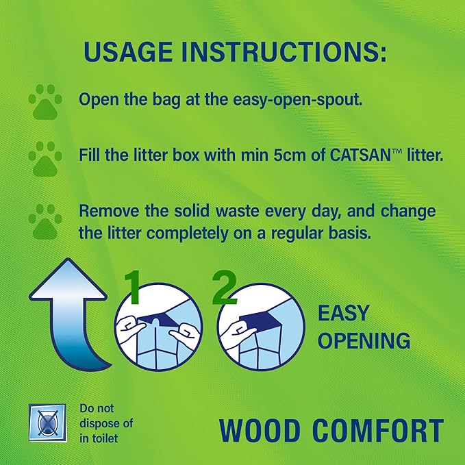 Catsan Wood Comfort Biodegradable Cat Litter 20L - Image 3
