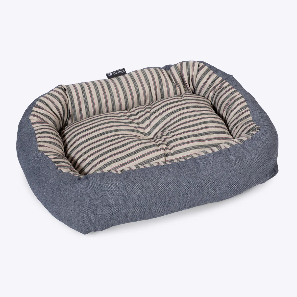 Danish Design Rustic Stripes Denim Snuggle Bed - Image 3