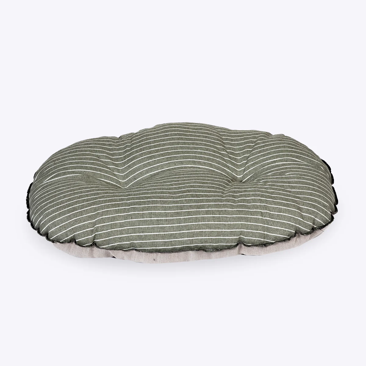 Danish Design Rustic Stripes Sage Quilted Mattress Dog Bed - Image 2
