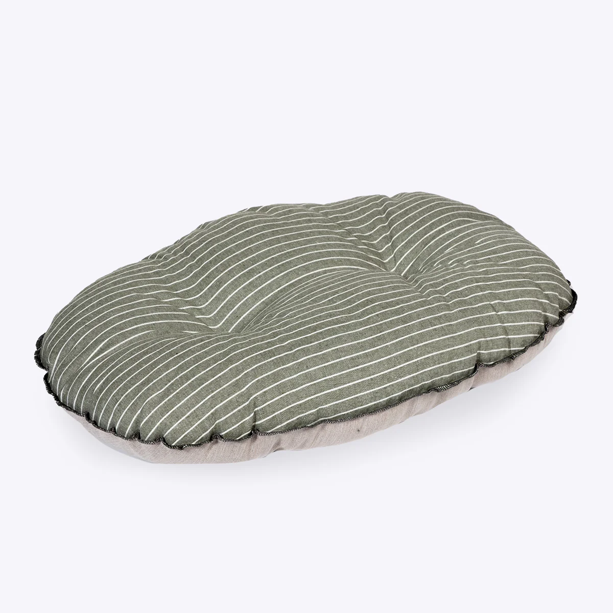 Danish Design Rustic Stripes Sage Quilted Mattress Dog Bed - Image 4