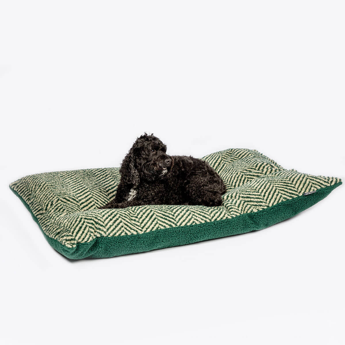 Danish Design Sherpa Fleece Green Herringbone Deep Duvet - Image 4