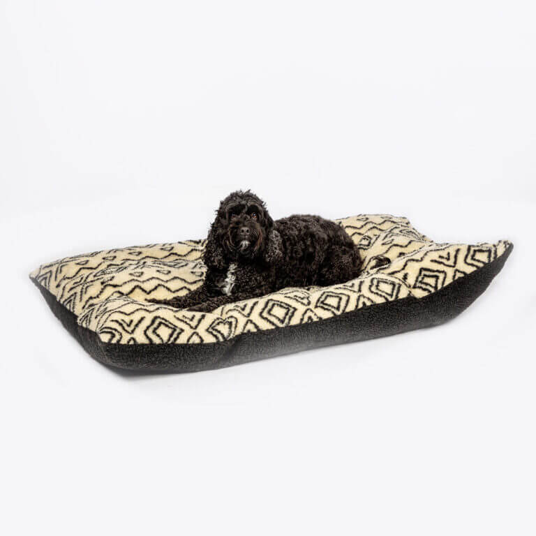 Danish Design Sherpa Fleece Neutral Geometric Deep Duvet - Spare Cover - Image 2