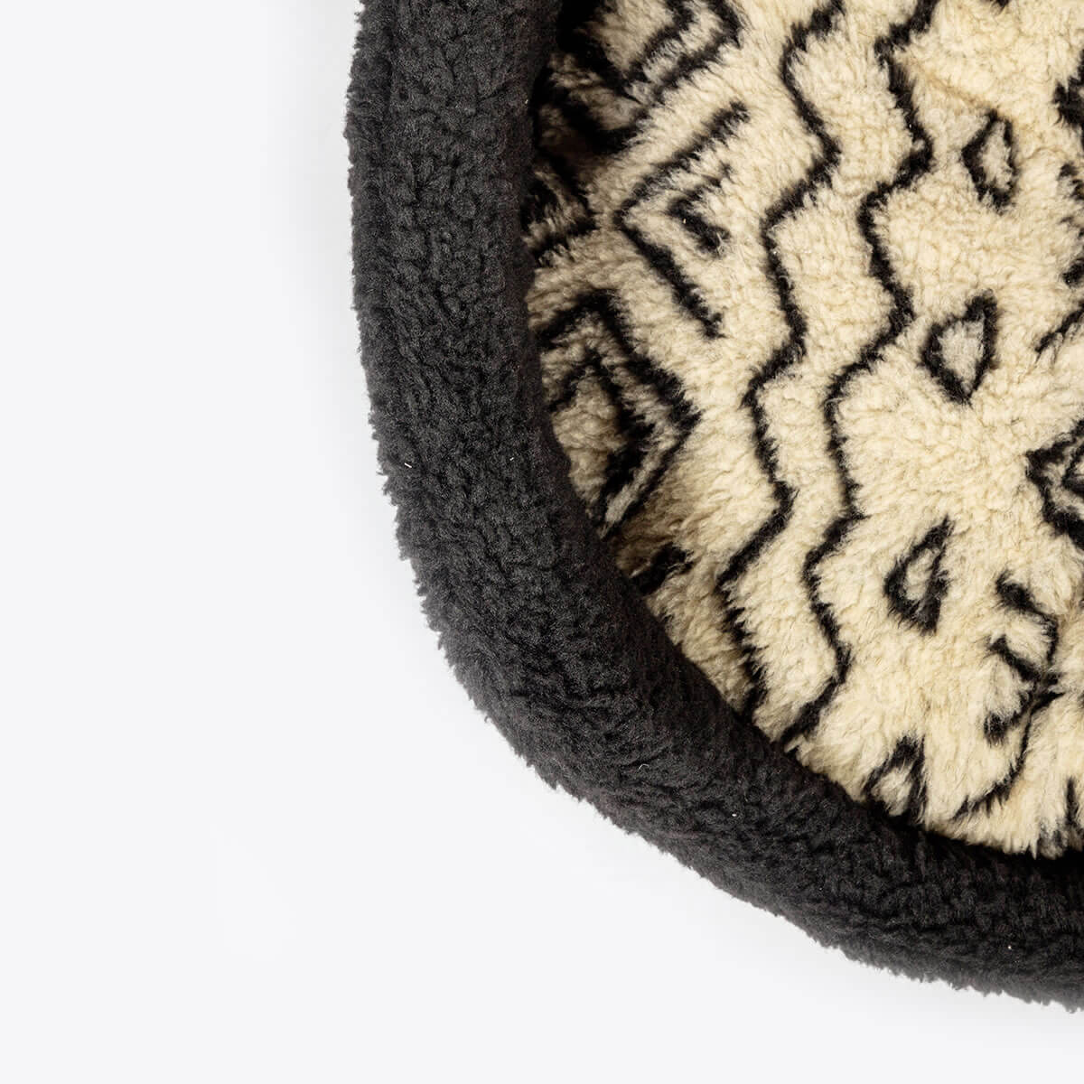 Danish Design Sherpa Fleece Neutral Geometric Slumber Bed - Image 5