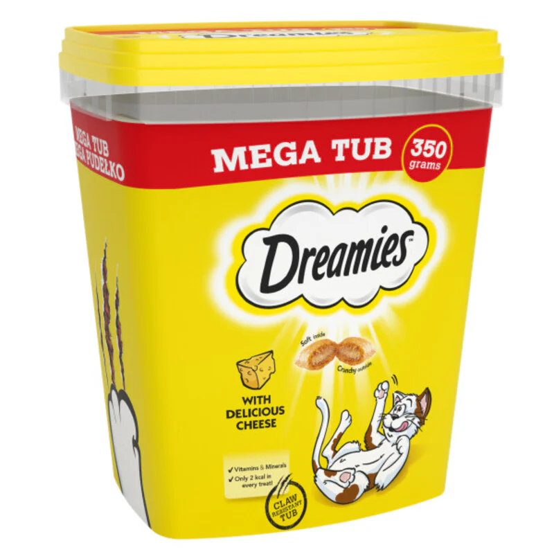 Dreamies Cheese Cat Treats Mega Tub 350g x 2 - Image 5