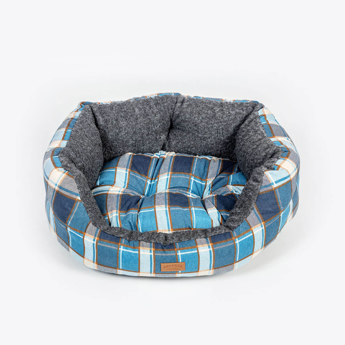 FatFace Fleece Check Deluxe Slumber Dog Bed - Image 2