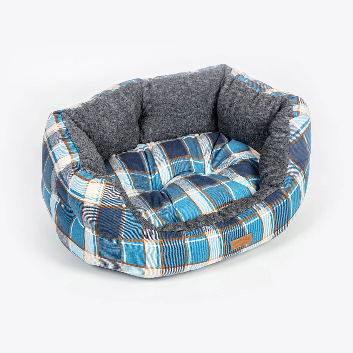 FatFace Fleece Check Deluxe Slumber Dog Bed - Image 4