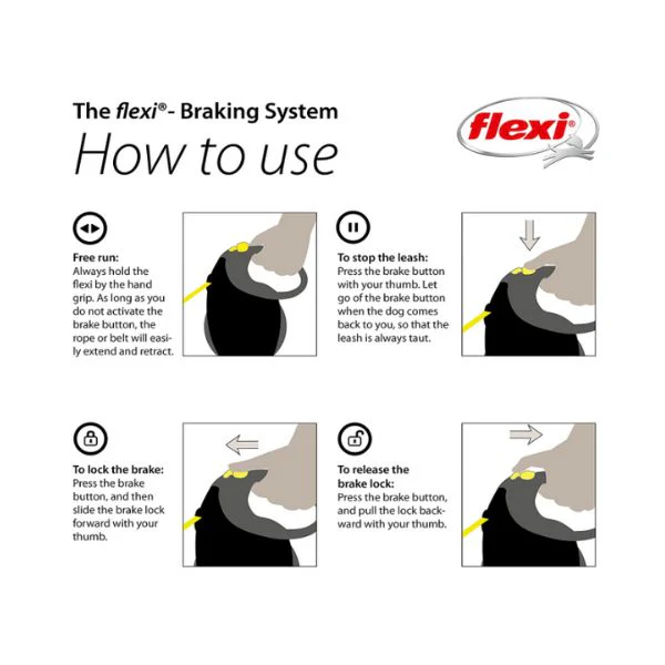 Flexi Giant Neon Retractable Tape Dog Lead - 8m - Image 4
