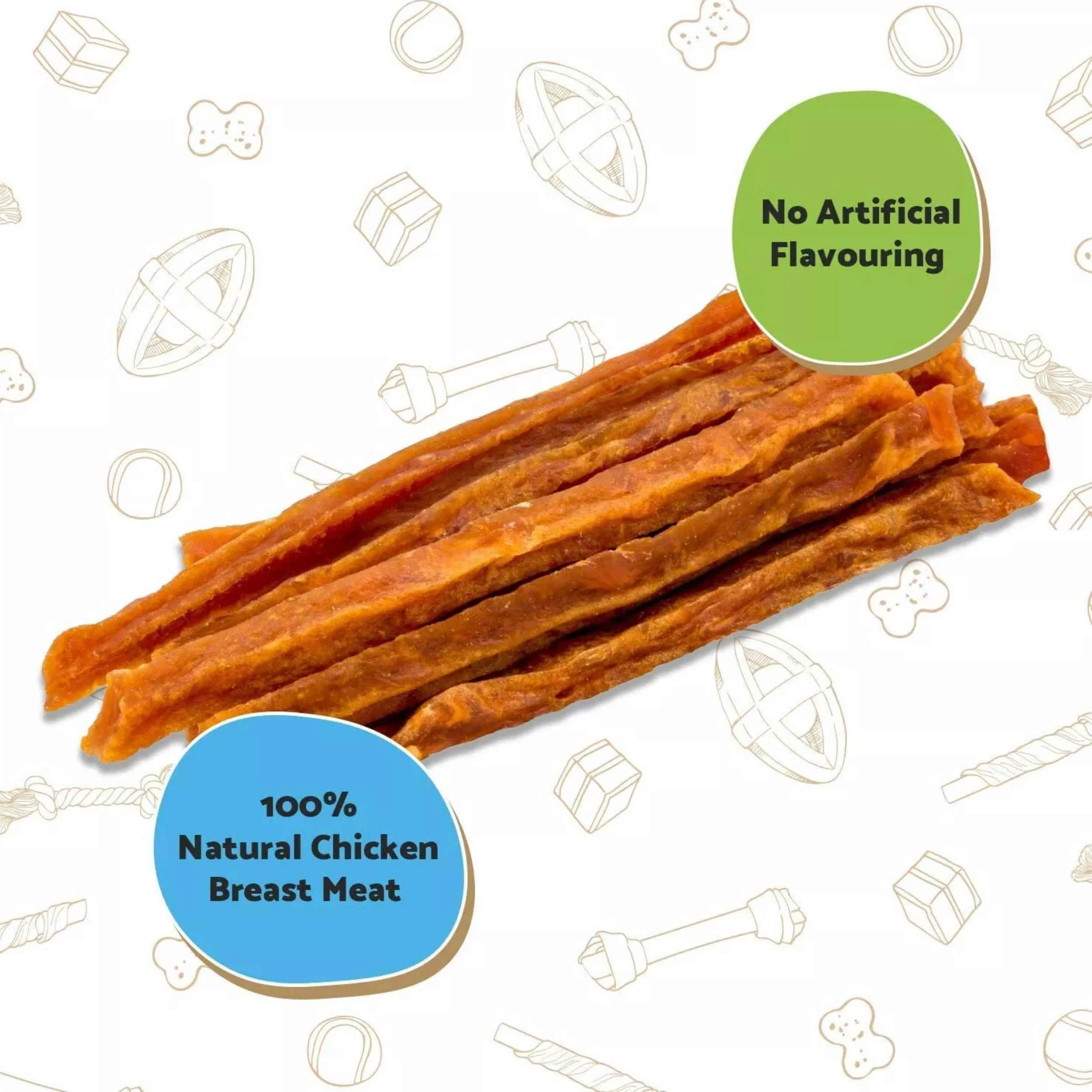 Good Boy Chewy Chicken Strips Dog Treats 100g x 10 Packs - Image 2