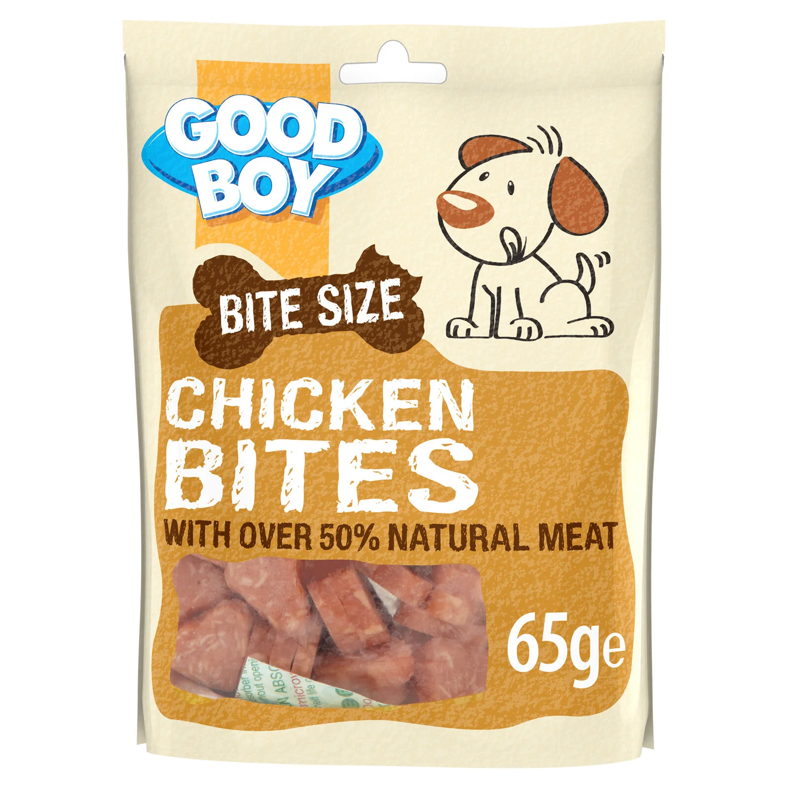 Good Boy Chicken Bites Dog Treats 65g x 10 Packs - Image 2