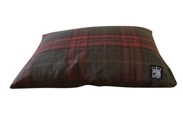 Handmade Country Check Cushion Dog Bed - Image 8