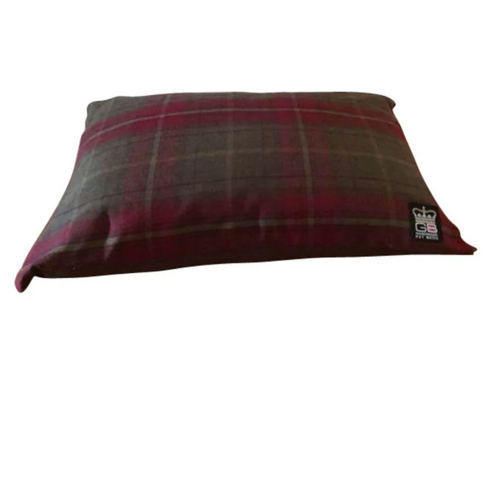 Handmade Country Check Cushion Dog Bed - Image 9