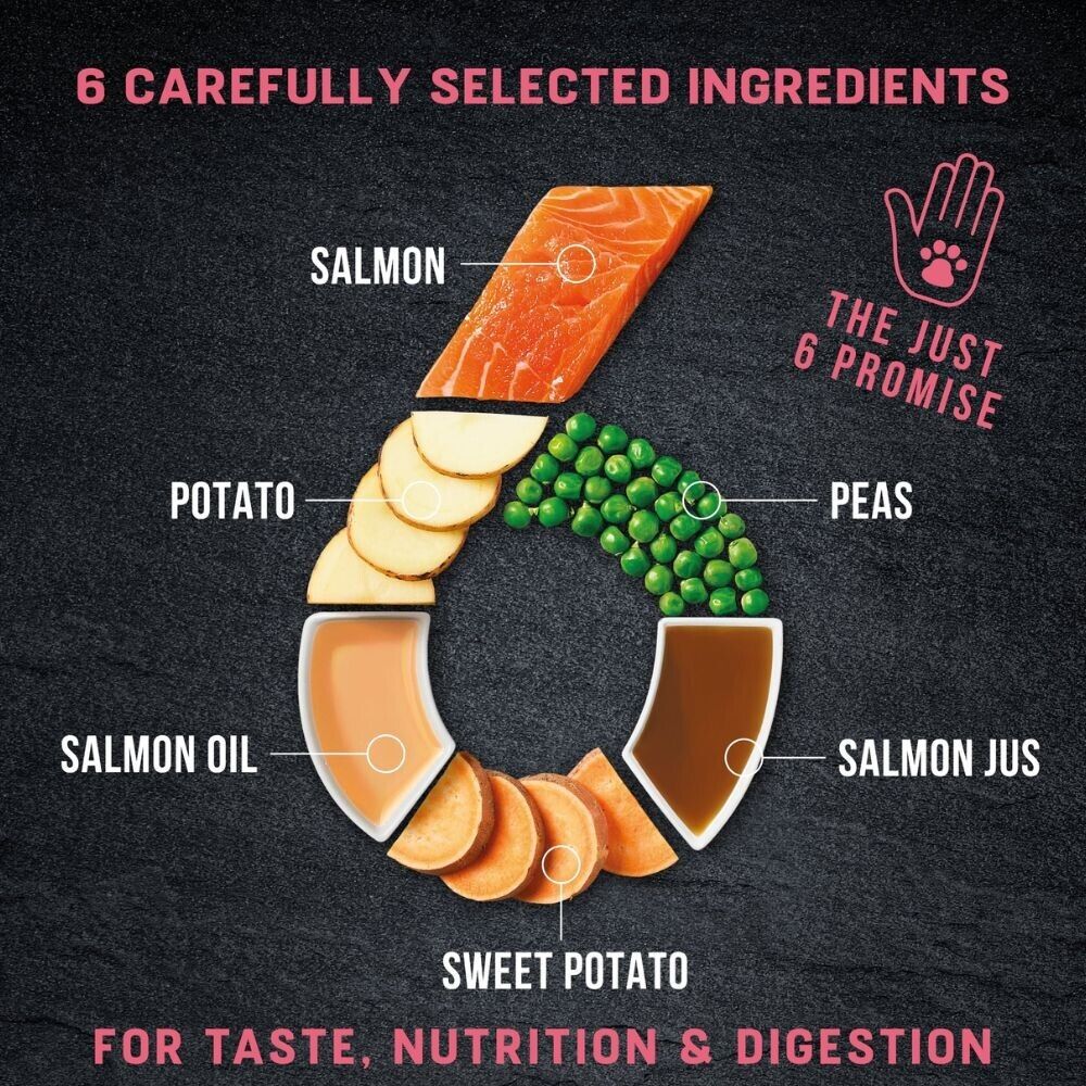 Harringtons Dog Just 6 Salmon & Veg Grain Free Dog Food 12kg - Image 5