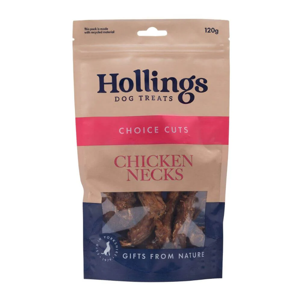 Hollings 100% Natural Chicken Necks 8 x 120g - Image 2