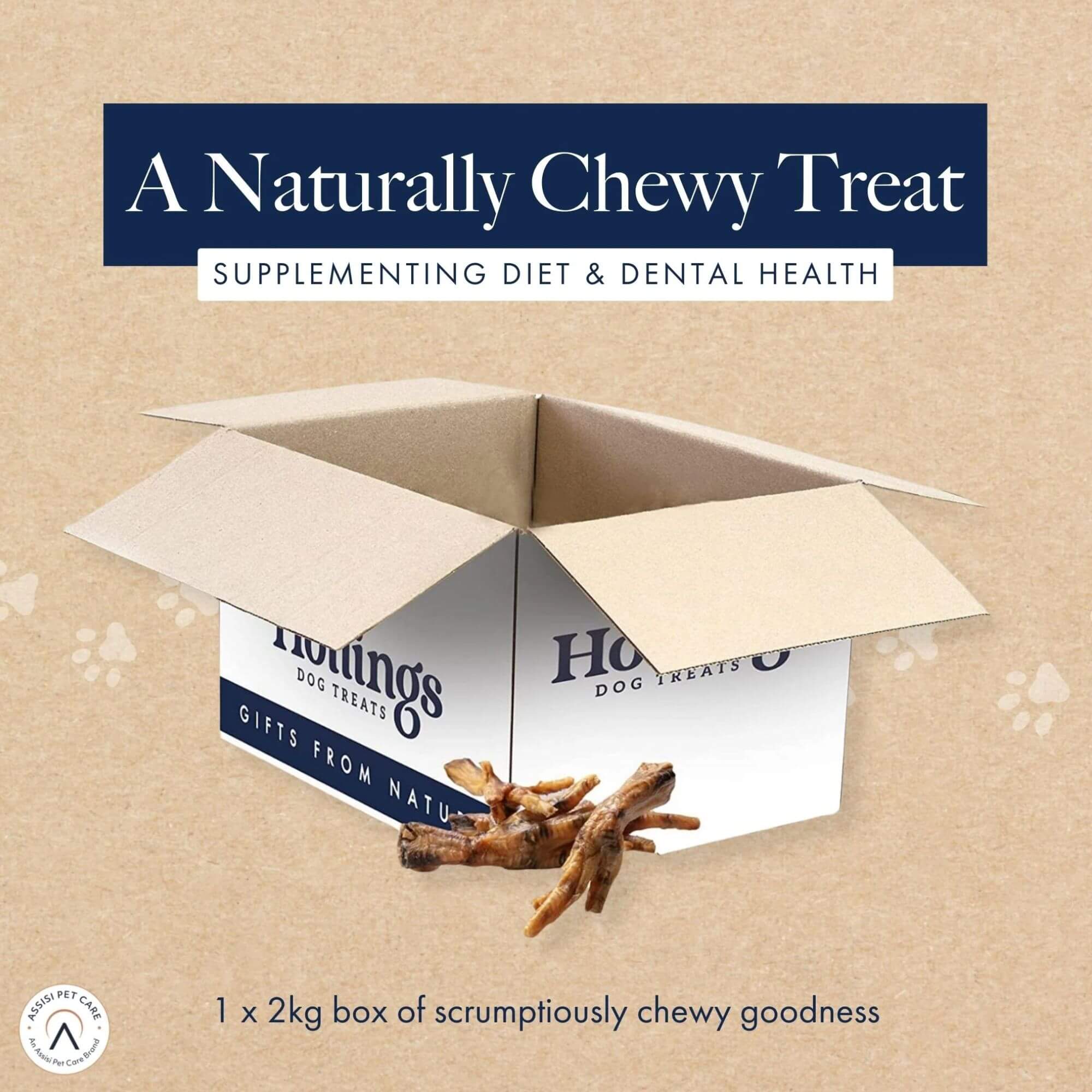 Hollings Chicken Feet Dog Treats 2kg - Image 2