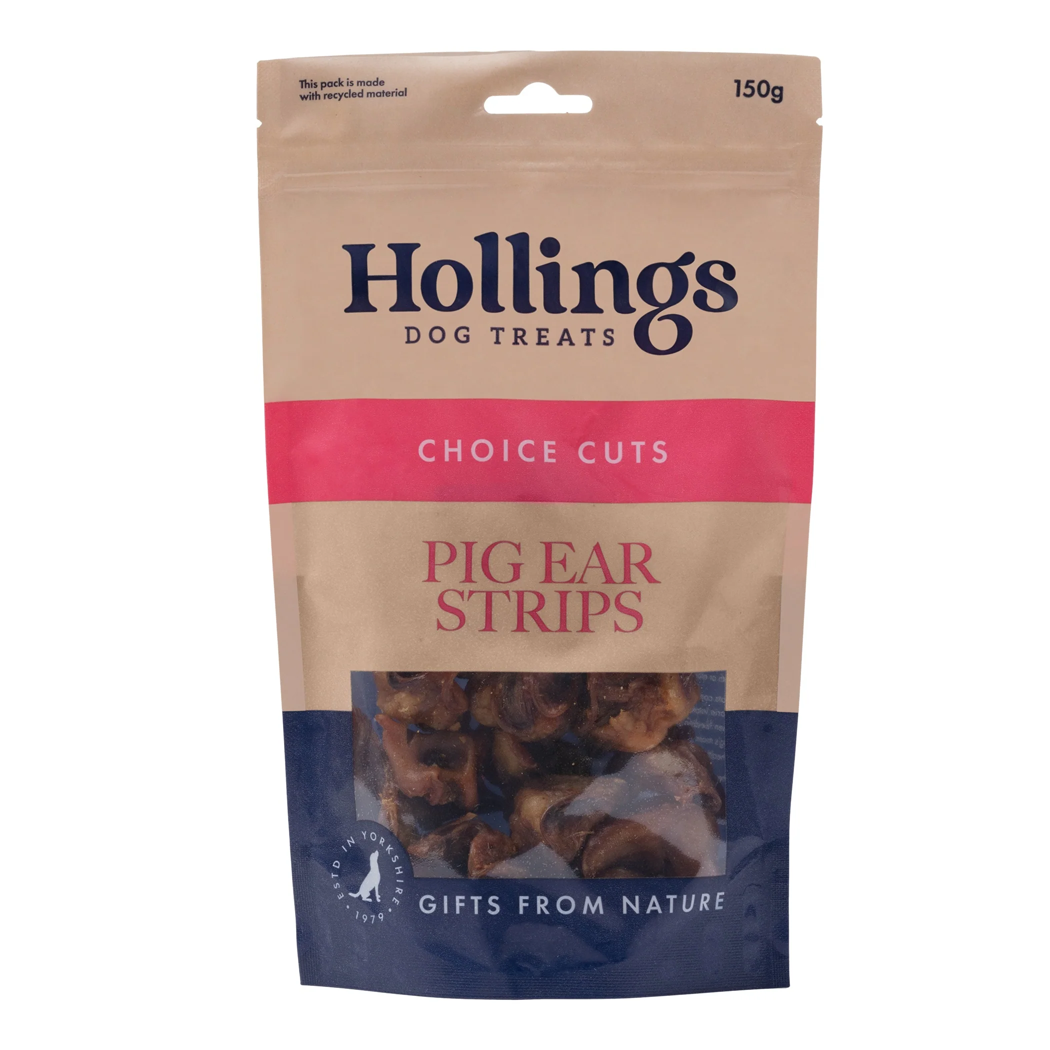 Hollings Pigs Ear Strips 150g x 8 Packs - Image 2