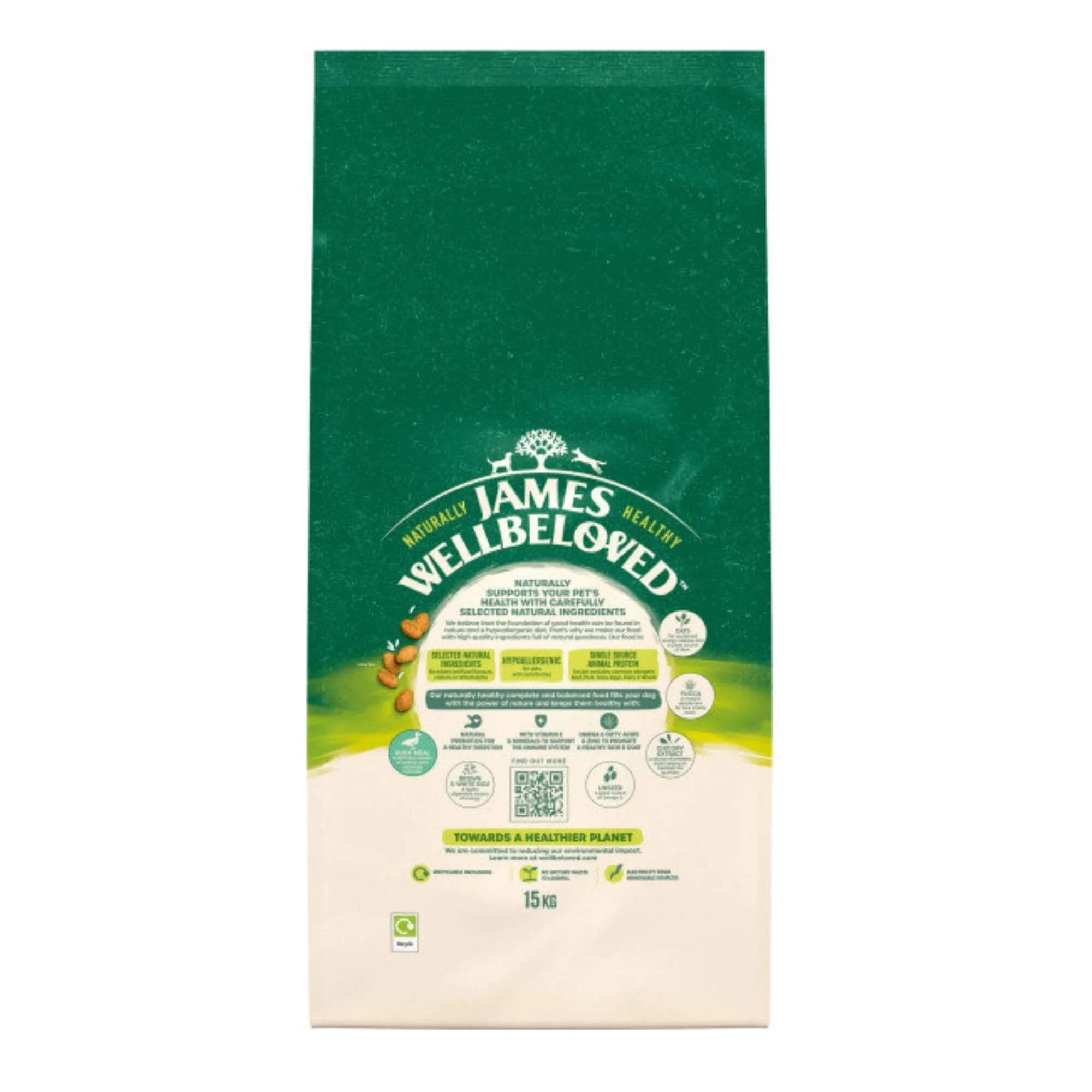 James Wellbeloved Adult Duck & Rice 15kg - Image 2