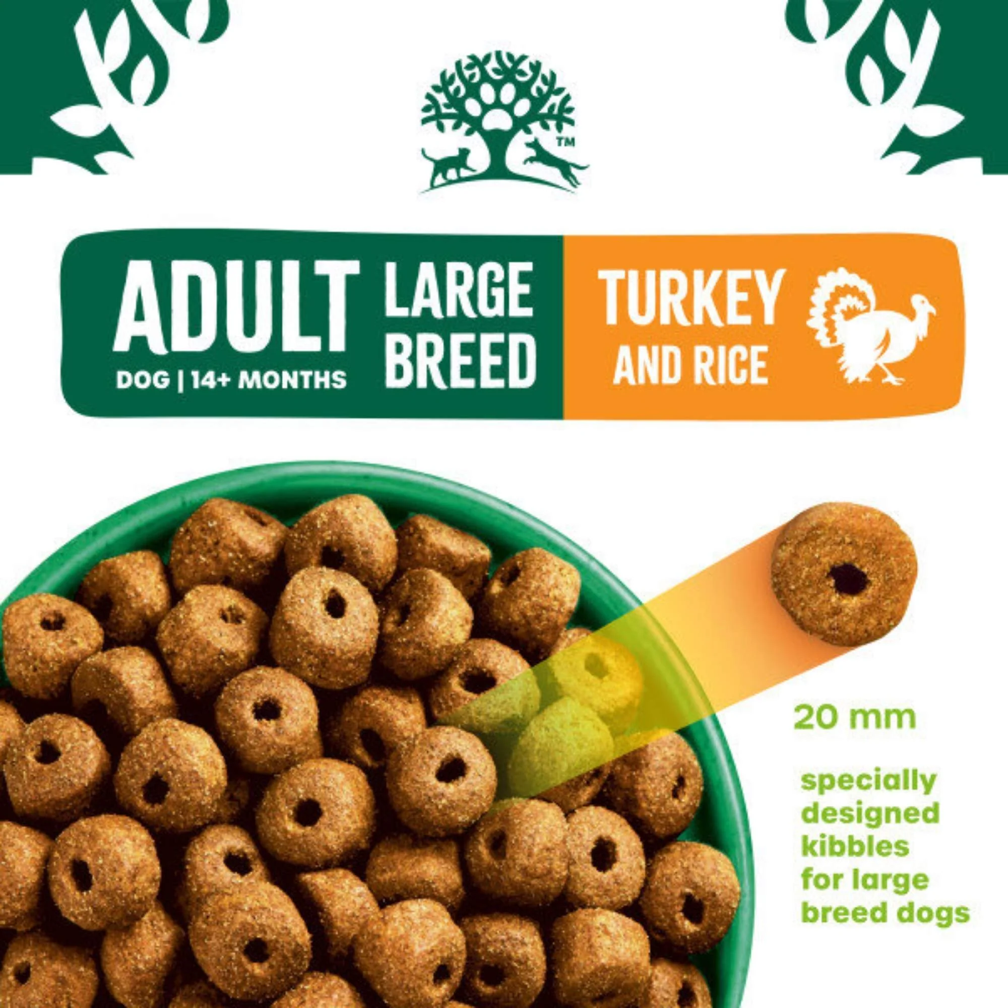 James Wellbeloved Adult Large Breed Turkey & Rice 15kg - Image 2
