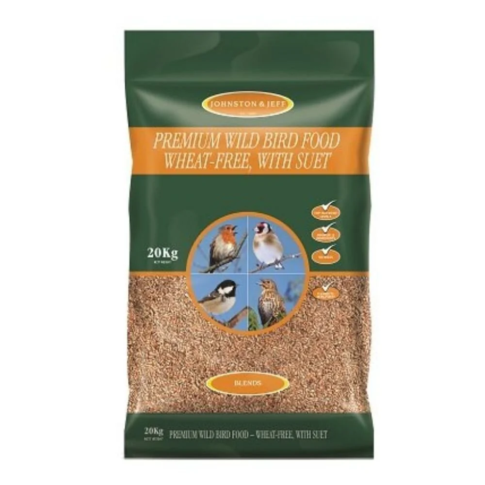Johnston & Jeff Premium Wild Bird Seed with Suet Food - Image 2