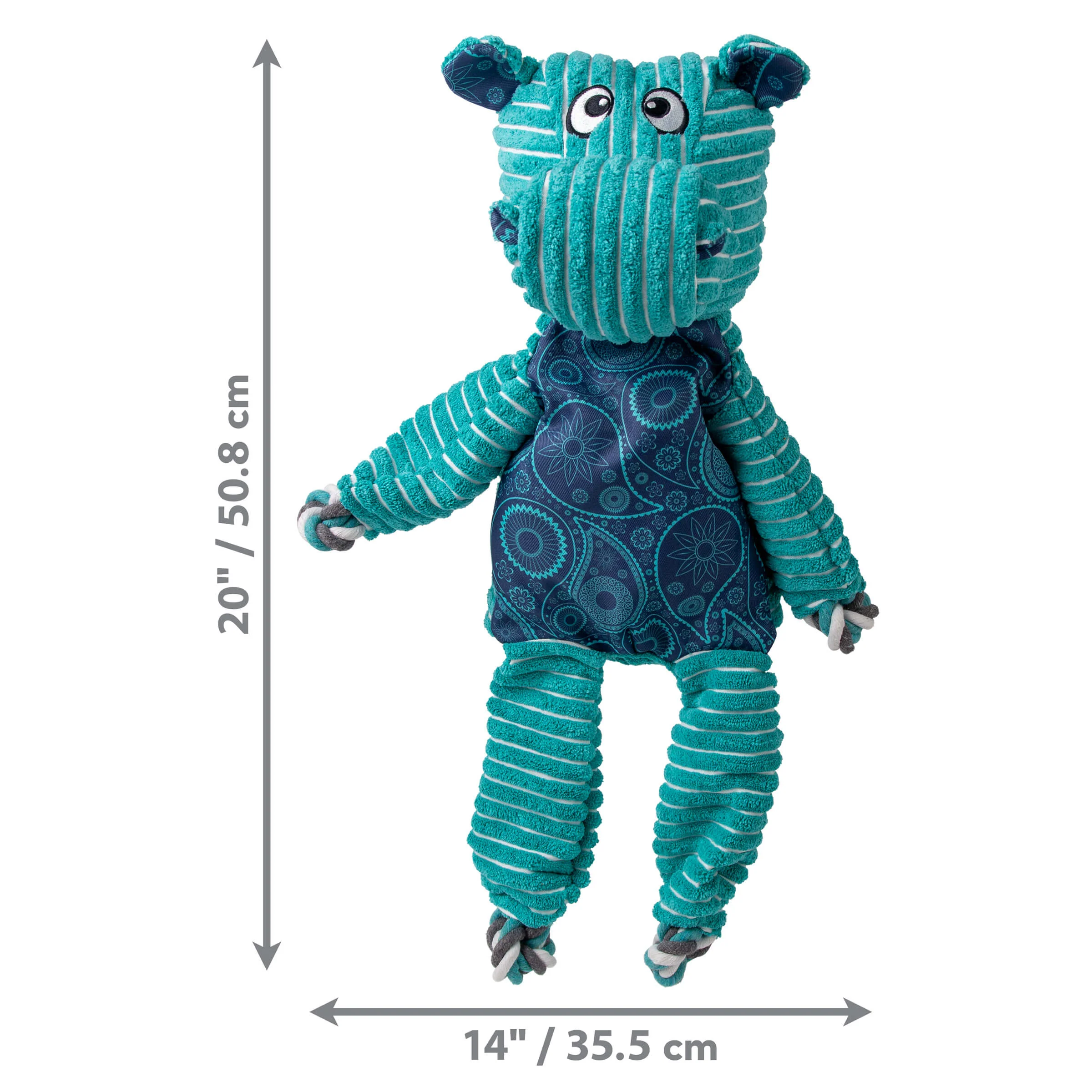 KONG Floppy Knots Hippo Jumbo - Image 3