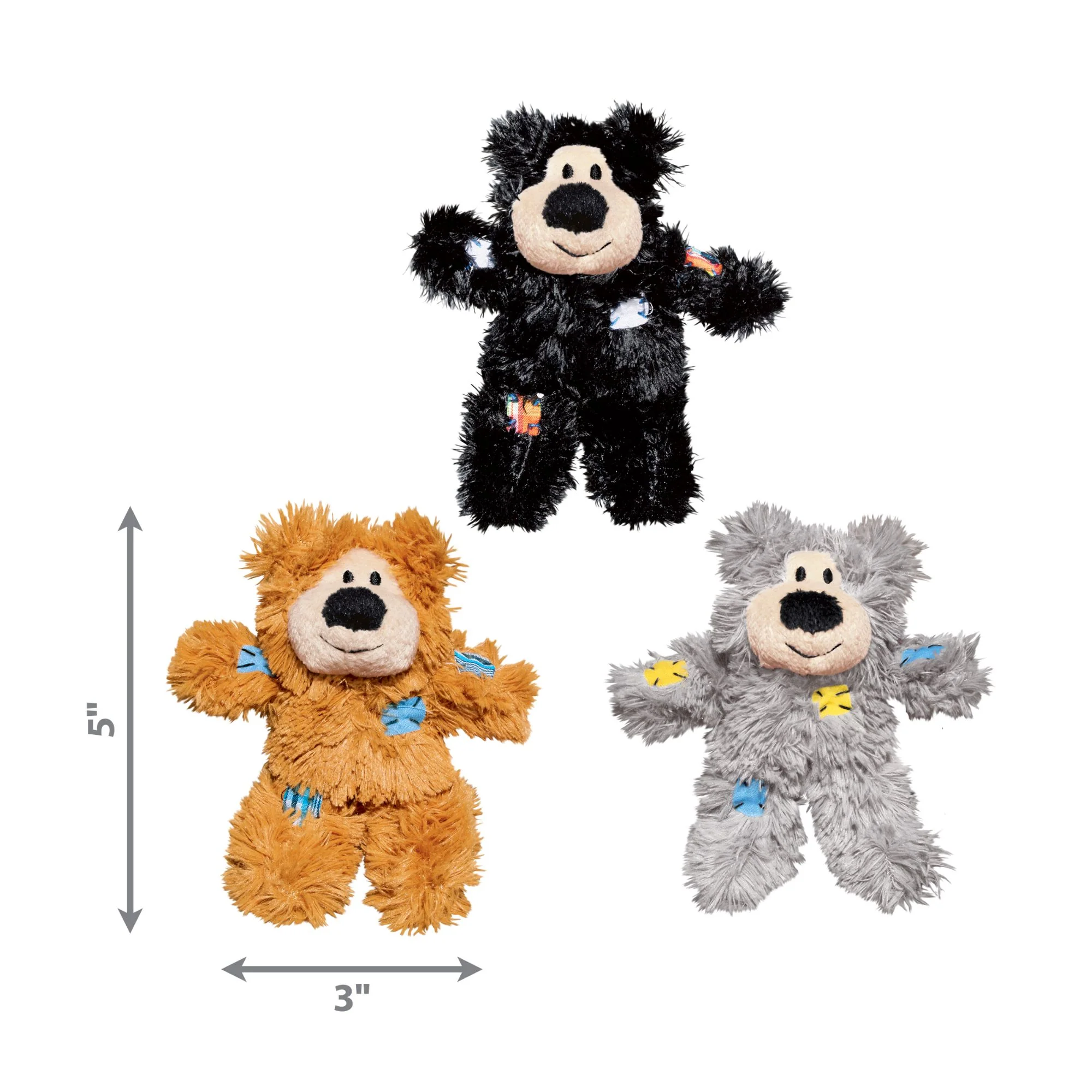 KONG Softies Patchwork Bear - Image 4