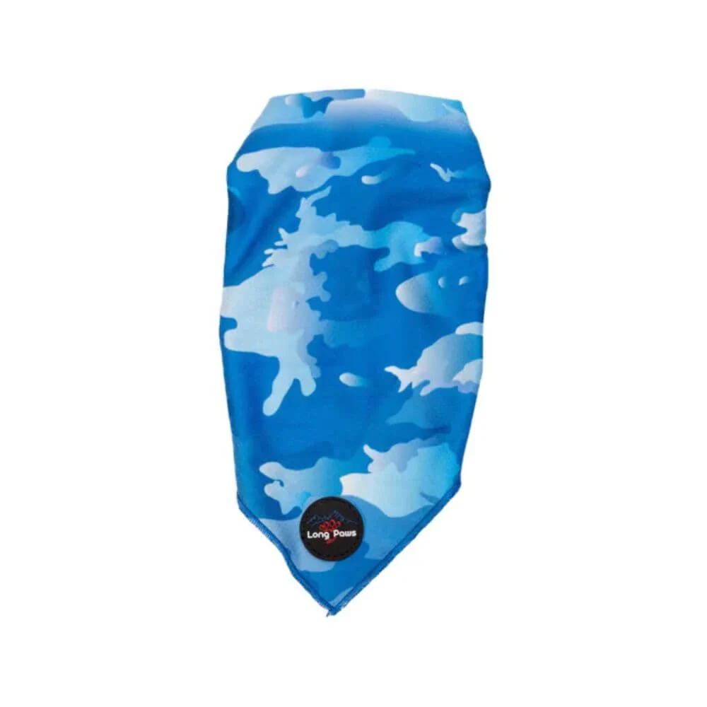 Long Paws Funk The Dog Bandana in Blue Camo - Image 2