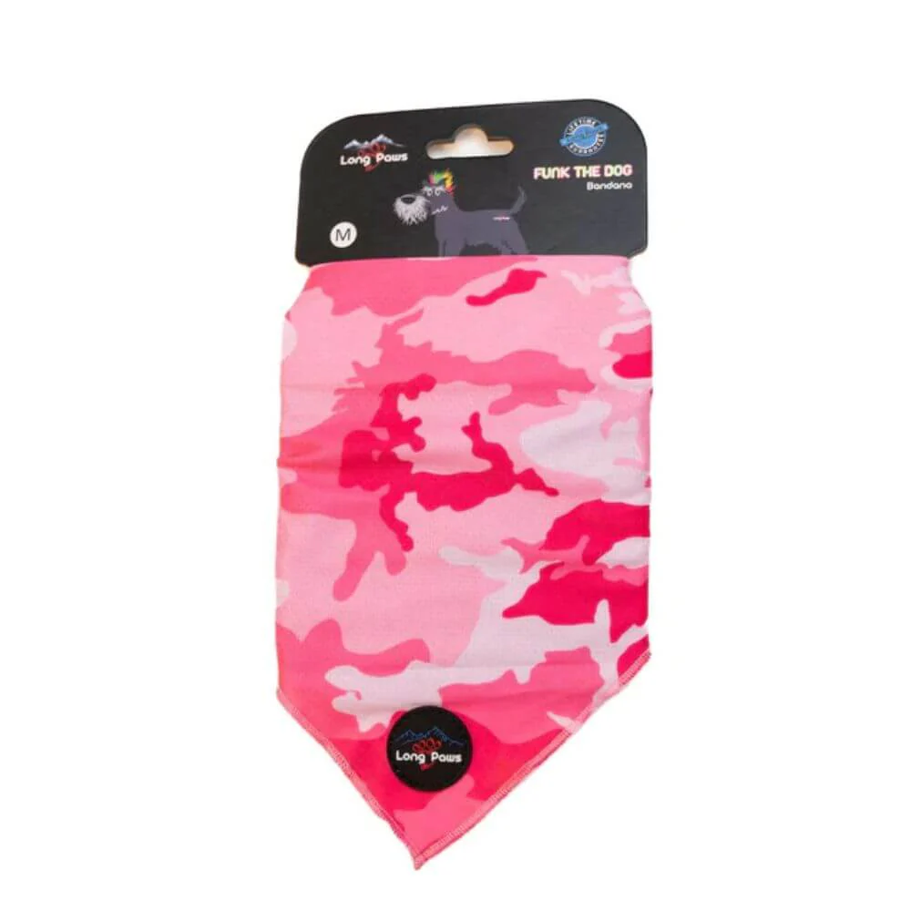 Long Paws Funk The Dog Bandana in Pink Camo - Image 3
