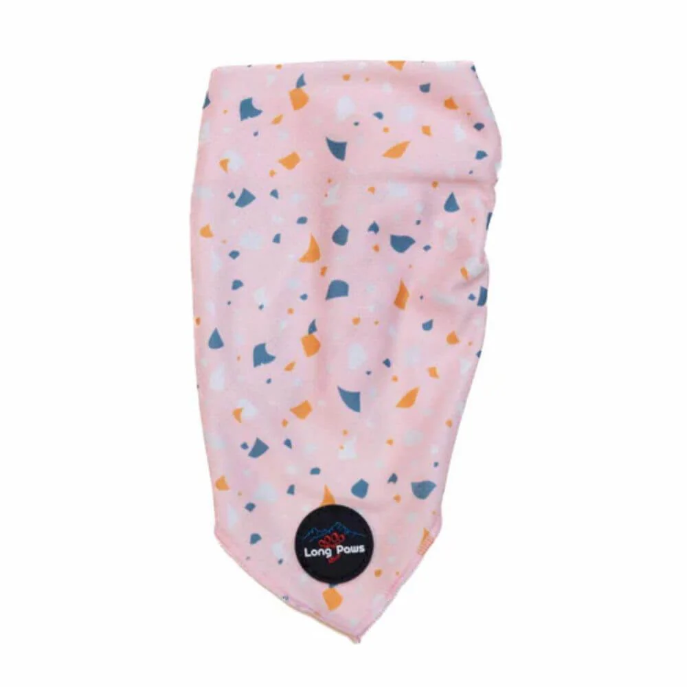 Long Paws Funk The Dog Bandana in Terrazo Pink - Image 2