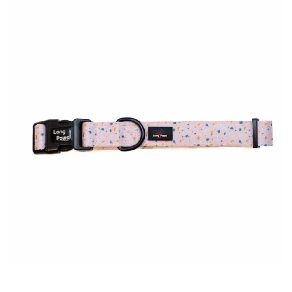 Long Paws Funk The Dog Collar in Terrazo Pink - Image 2