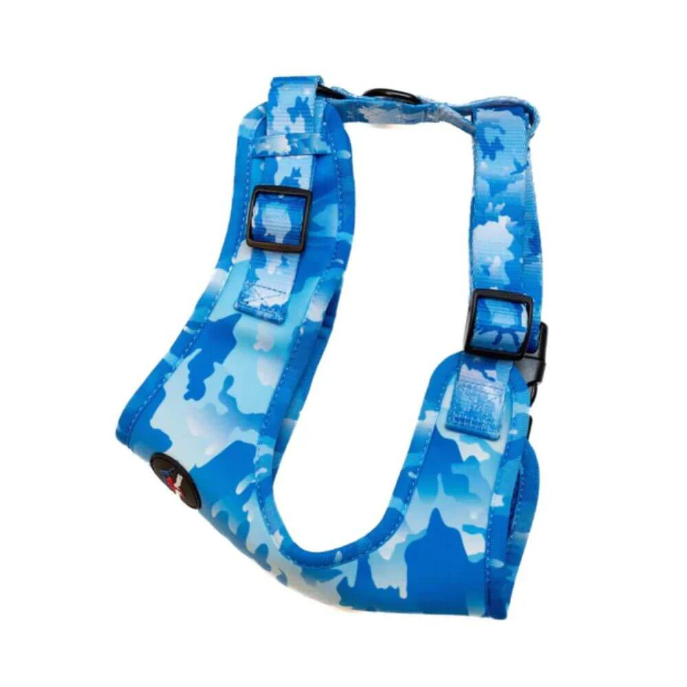 Long Paws Funk The Dog Harness in Blue Camo - Image 2
