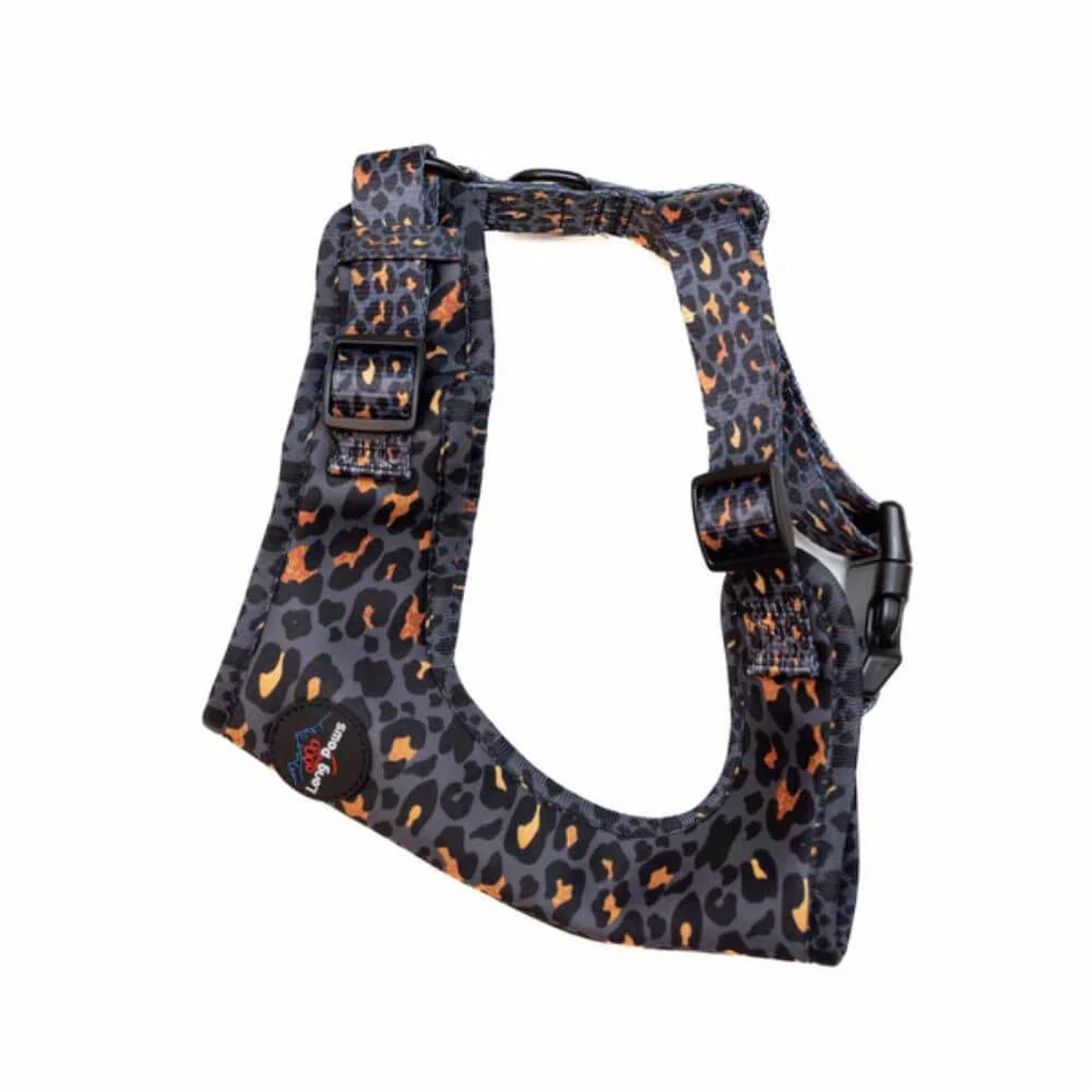 Long Paws Funk The Dog Harness in Gold Black Leopard - Image 2