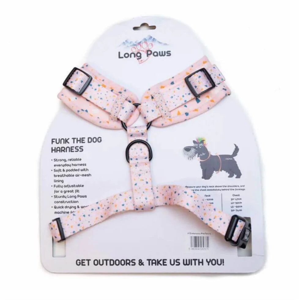 Long Paws Funk The Dog Harness in Terrazo Pink - Image 4
