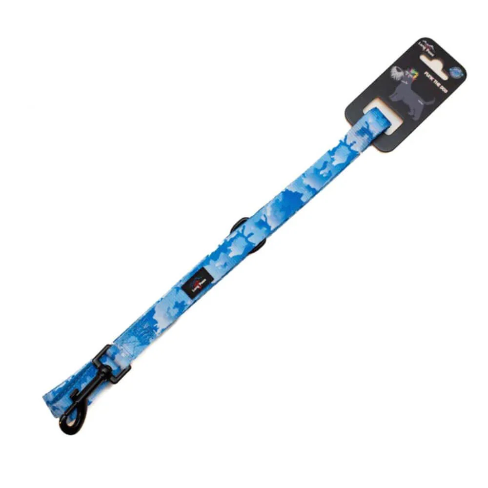 Long Paws Funk The Dog Lead in Blue Camo - Image 3