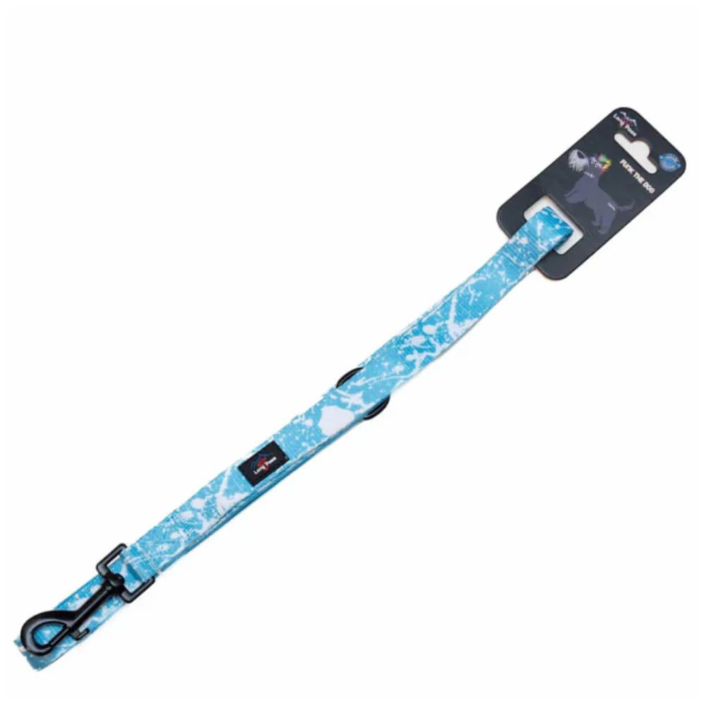 Long Paws Funk The Dog Lead in Blue Tie Dye - Image 3