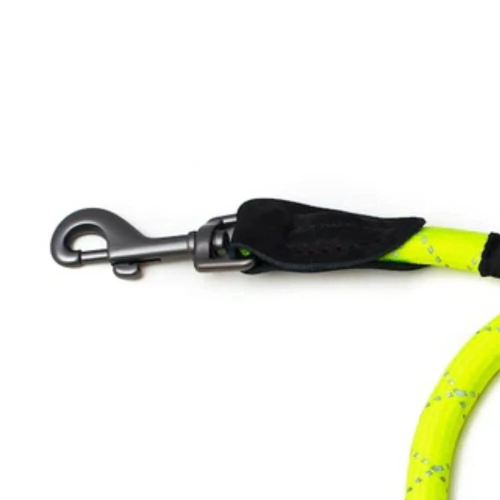 Long Paws Neon Collar & Reflective Rope Lead Dog Walking Set - Image 5