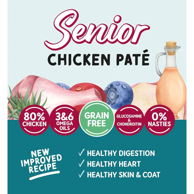 Naturo Cat Senior Grain Free Pate Chicken 12 x 4 Boxes - Image 4